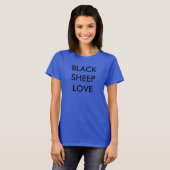 Zwarte schaap-liefdestank t-shirt (Voorkant volledig)