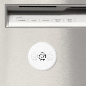 zwarte schaap magneet (Insitu (Vaatwasser))