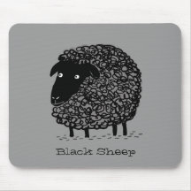 Zwarte Schaap met Aangepaste Tekst