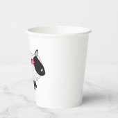 Zwarte schaap met witte wol papieren bekers (Links)