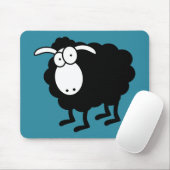 Zwarte schaap muismat (Met muis)