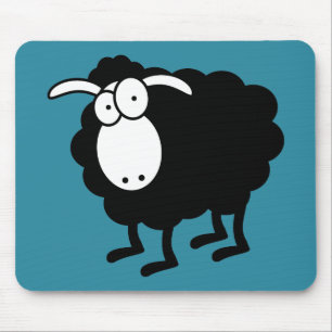 Zwarte schaap muismat