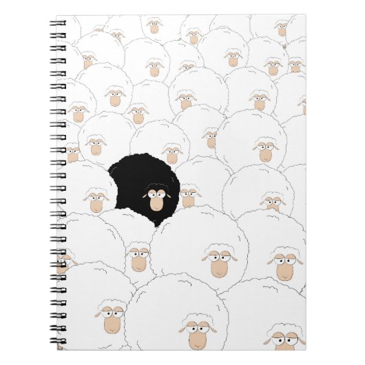 Zwarte schaap notitieboek (Voorkant)