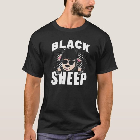 Zwarte schaap Sarcastische Gezegden Donkere Humor T-shirt (Voorkant)