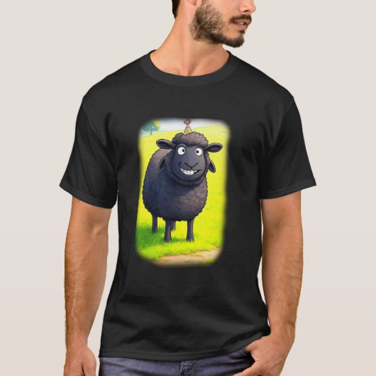 Zwarte Schaap van het Feest T-shirt (Voorkant)