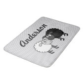 Zwarte schaap Witte schaap Grote Waap Badmat (Gekanteld)