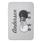 Zwarte schaap Witte schaap Grote Waap Badmat (Voorkant Verticaal)