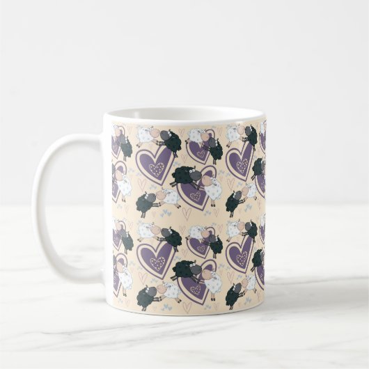 Zwarte Schaap Witte Schaap Liefde Koffiemok (Links)
