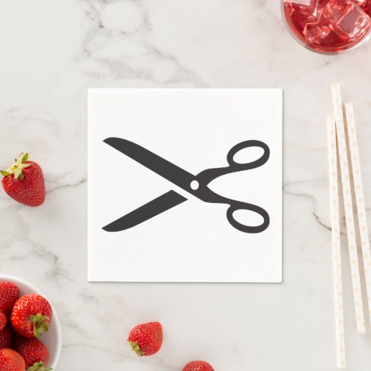 Zwarte schaar servetten (Insitu)