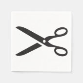 Zwarte schaar servetten (Voorkant)