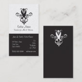 Zwarte schaar visitekaartje (Voorkant / Achterkant)