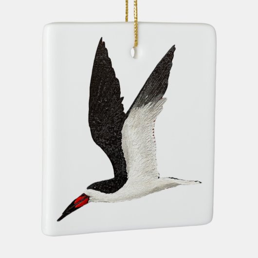 Zwarte Schaarbek Keramisch Ornament (Rechts)