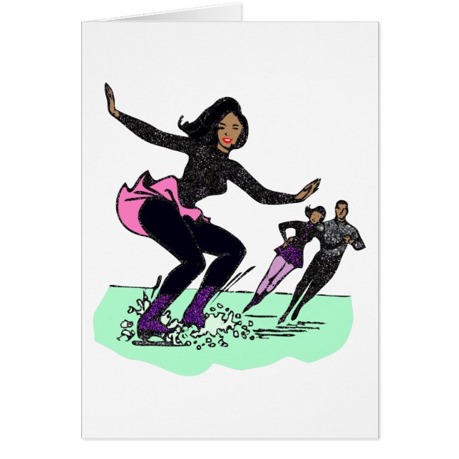 zwarte schaatser (Voorkant)