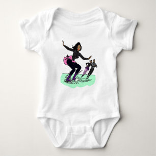 zwarte schaatser romper