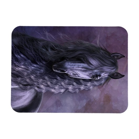 Zwarte Schaduw Flexi Magnet Magneet (Horizontaal)