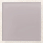 Zwarte schaduwen (effen kleur) glazen onderzetter (Voorkant)