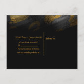 Zwarte schaduwen en luipaard afdrukken exotische a aankondigingskaart (Achterkant)