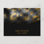 Zwarte schaduwen en luipaard afdrukken exotische a aankondigingskaart (Voorkant)