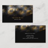 Zwarte schaduwen en luipaard afdrukken exotische a visitekaartje (Voorkant / Achterkant)