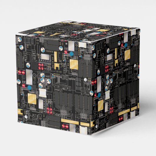 Zwarte schakelkaart bedankdoosjes (Voorkant Zijde)