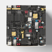 Zwarte schakelkaart bedankdoosjes (Bovenkant)