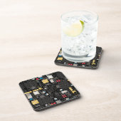 Zwarte schakelkaart drankjes onderzetter (Rechterzijde)