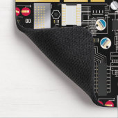 Zwarte schakelkaart muismat (Hoek)