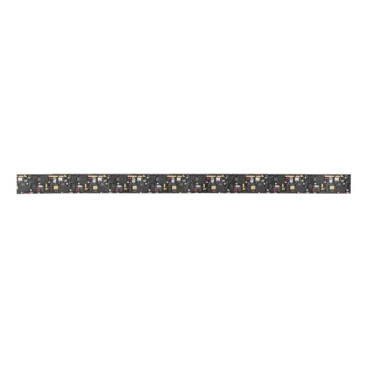 Zwarte schakelkaart satijnen lint (Voorkant)