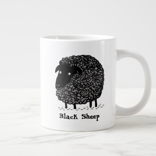 Zwarte Schapel met aangepaste tekst Grote Koffiekop (Rechts)