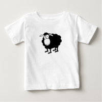 Zwarte schapen baby T-Shirt