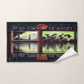 Zwarte schapen bad handdoek (Handdoek)