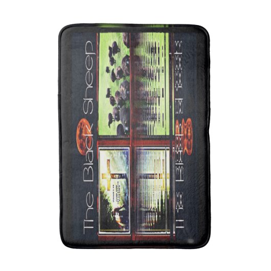 Zwarte schapen badmat (Voorkant Verticaal)