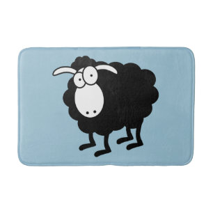 Zwarte schapen badmat