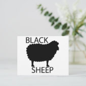 Zwarte schapen briefkaart (Staand voorkant)