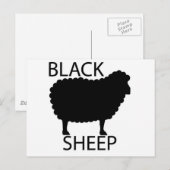Zwarte schapen briefkaart (Voorkant / Achterkant)