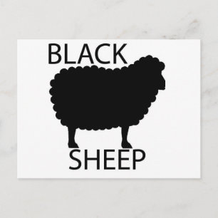Zwarte schapen briefkaart