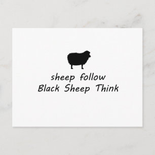 zwarte schapen briefkaart