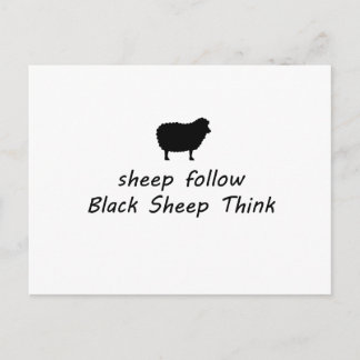 zwarte schapen briefkaart