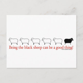 Zwarte schapen briefkaart