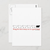 Zwarte schapen briefkaart (Voorkant / Achterkant)