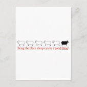 Zwarte schapen briefkaart (Voorkant)