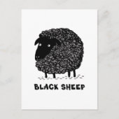 Zwarte schapen briefkaart (Voorkant)