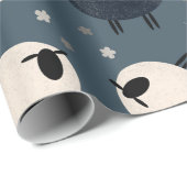 Zwarte schapen cadeaupapier (Rol Hoek)