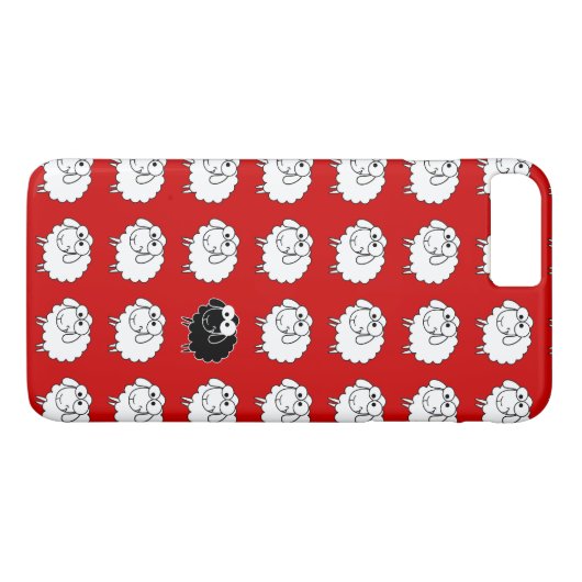 Zwarte schapen Case-Mate iPhone case (Achterkant (Horizontaal))