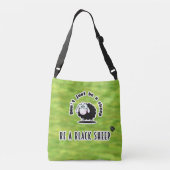 zwarte schapen crossbody tas (Achterkant)