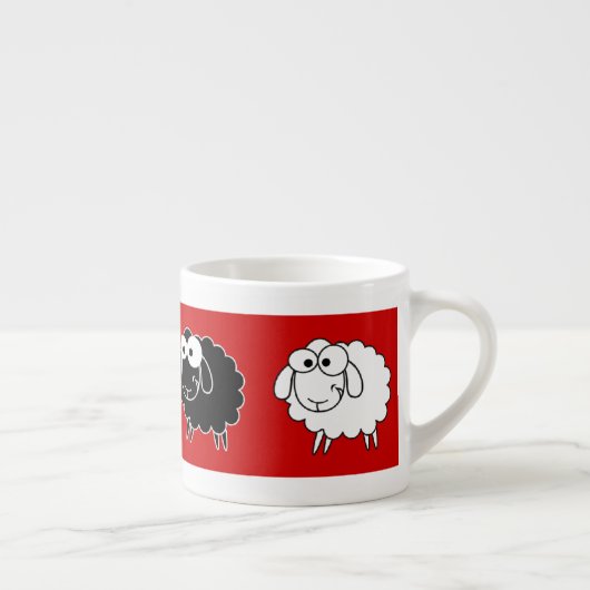 Zwarte schapen espresso kop (Rechts)