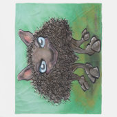 Zwarte schapen fleece deken (Voorkant)