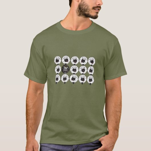 Zwarte schapen: het vreemde lid van de familie t-shirt (Voorkant)
