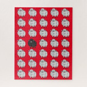 Zwarte schapen in de familie Puzzle Legpuzzel