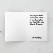 Zwarte schapen kaart (Binnen)